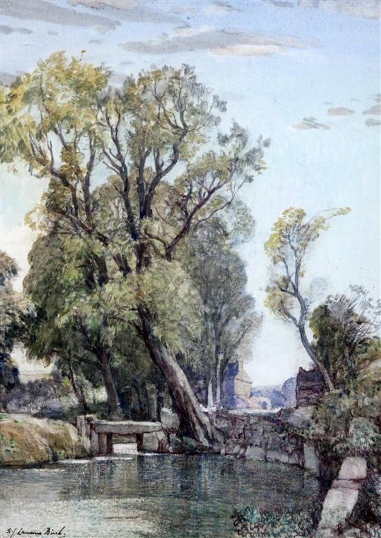 § Samuel John Lamorna Birch (1869-1955) The Old Mill Pool, 15.5 x 11.5in.